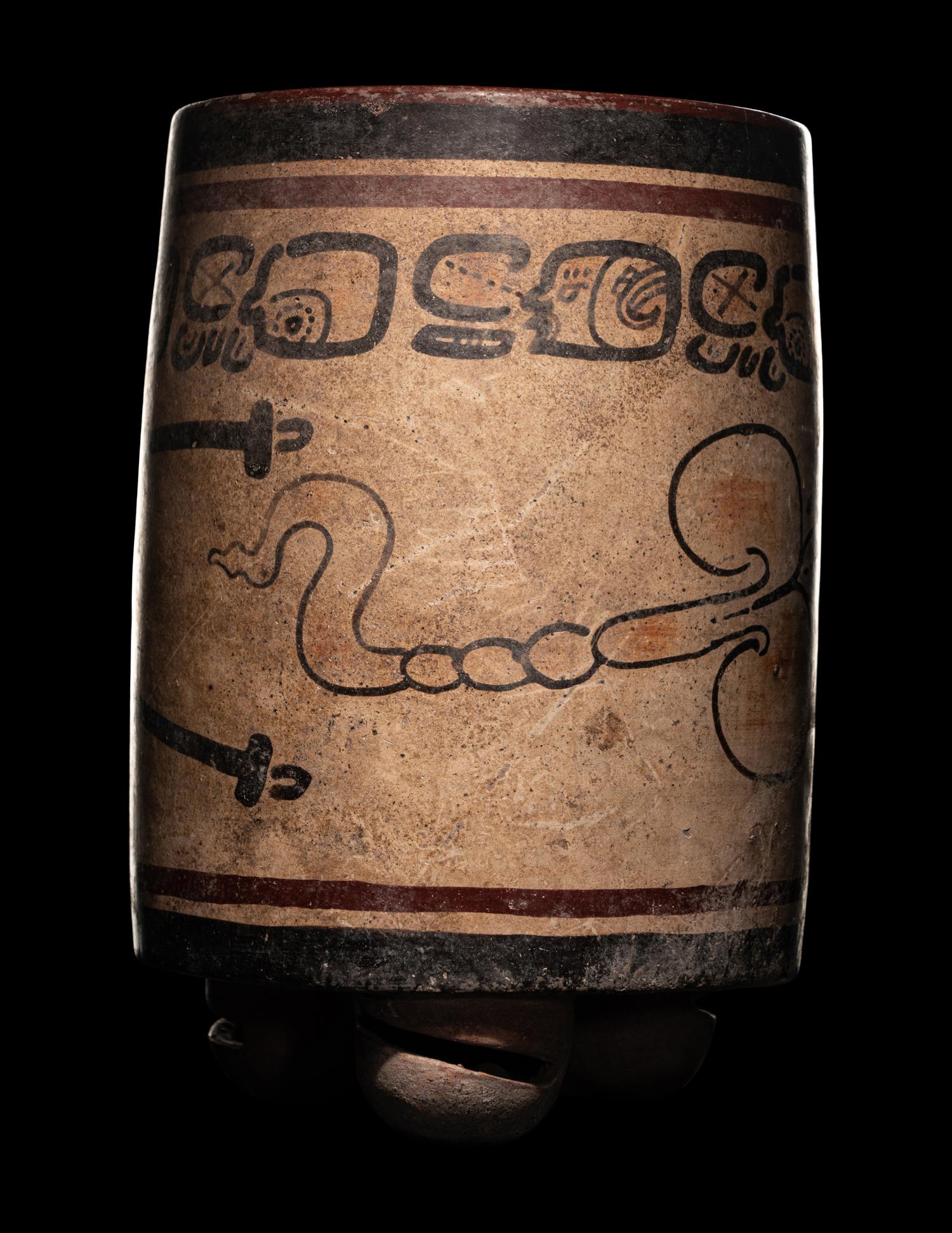 A Maya Codex Style Cylinder Vessel