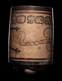 A Maya Codex Style Cylinder Vessel
