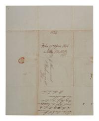 [ENSLAVEMENT]. 1846 letter from LA wife asking for separation of property incl. 7 enslaved people.