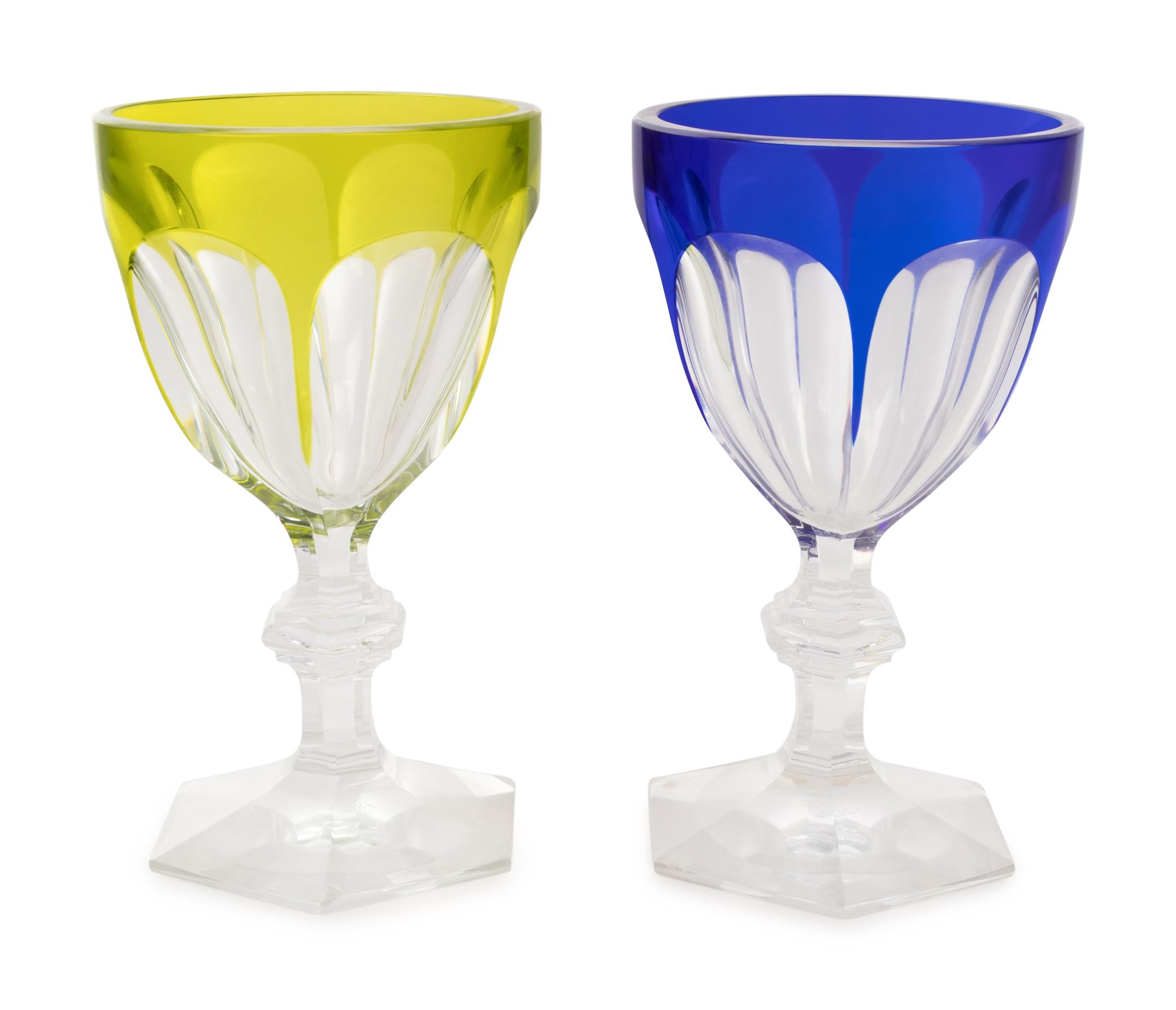 A Pair of Baccarat Chalices