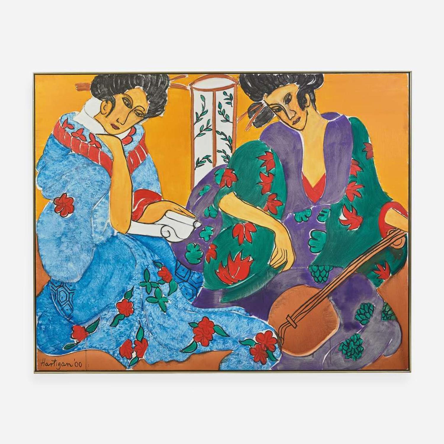 Grace Hartigan (American, 1922-2008) Two Geishas