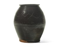 A Manganese-Glazed and Sgraffito-Decorated Jar, Pennsylvania, 19th Century