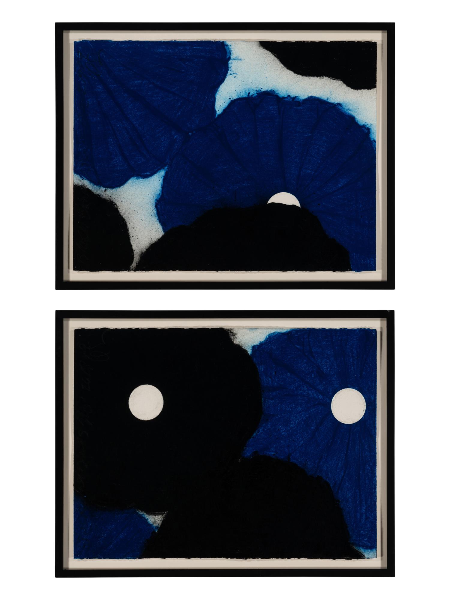 Black and Blues (1), 1999 (two works)