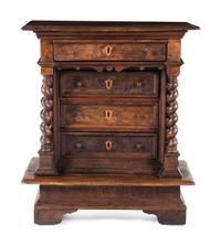 A Spanish Baroque Walnut Side Chest