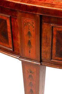 A George III Mahogany Marquetry "Rent" Table