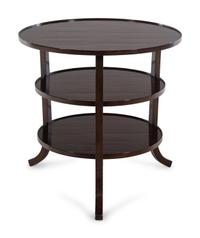 A Custom Rose Tarlow Melrose House Three-Tier Side Table