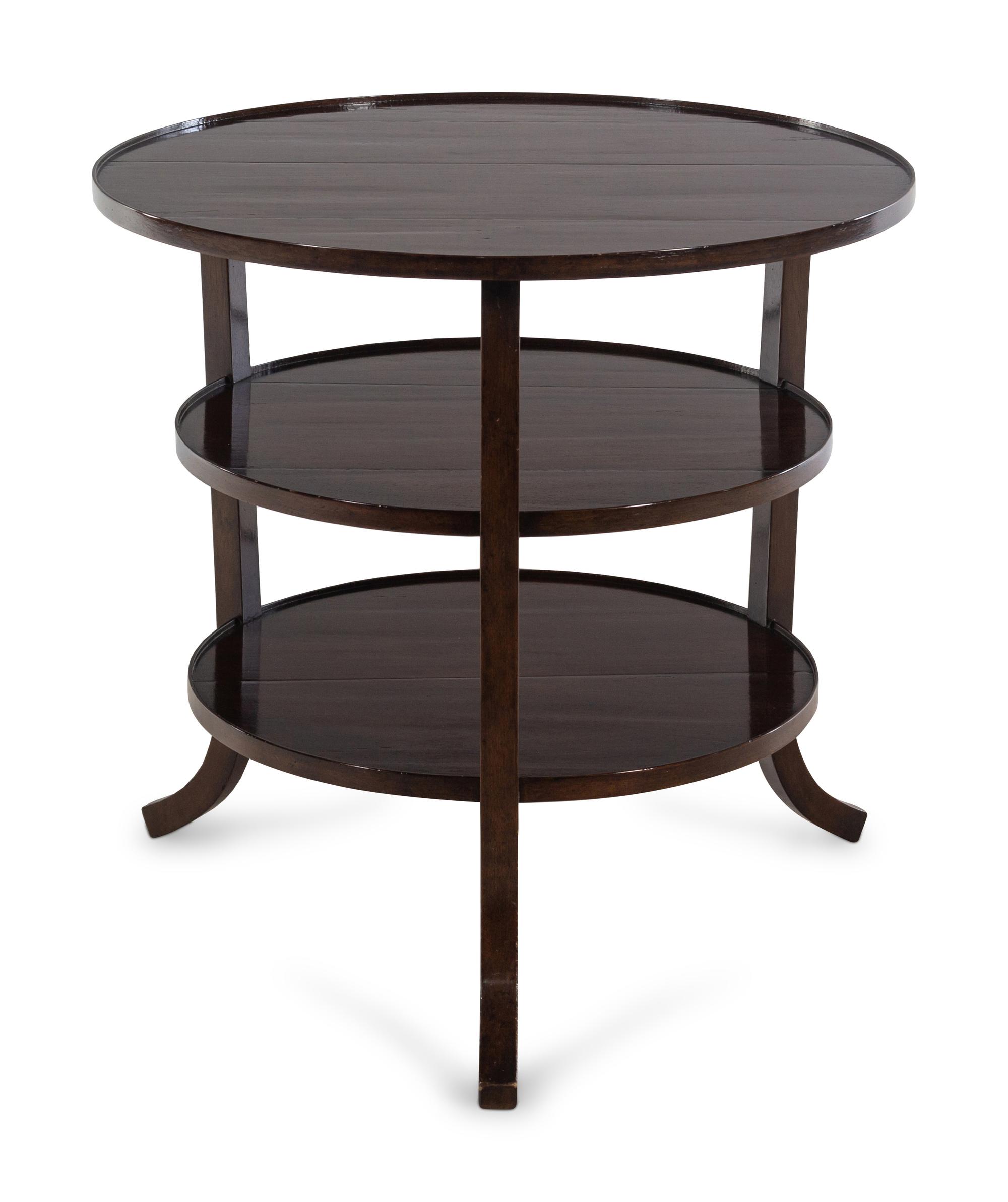 A Custom Rose Tarlow Melrose House Three-Tier Side Table