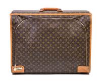 A Louis Vuitton Softsided Suitcase, 25" X 9.5 " x 19".