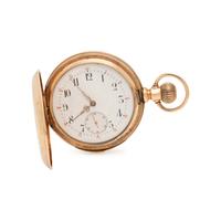 14K YELLOW GOLD REPEATER HUNTER CASE POCKET WATCH