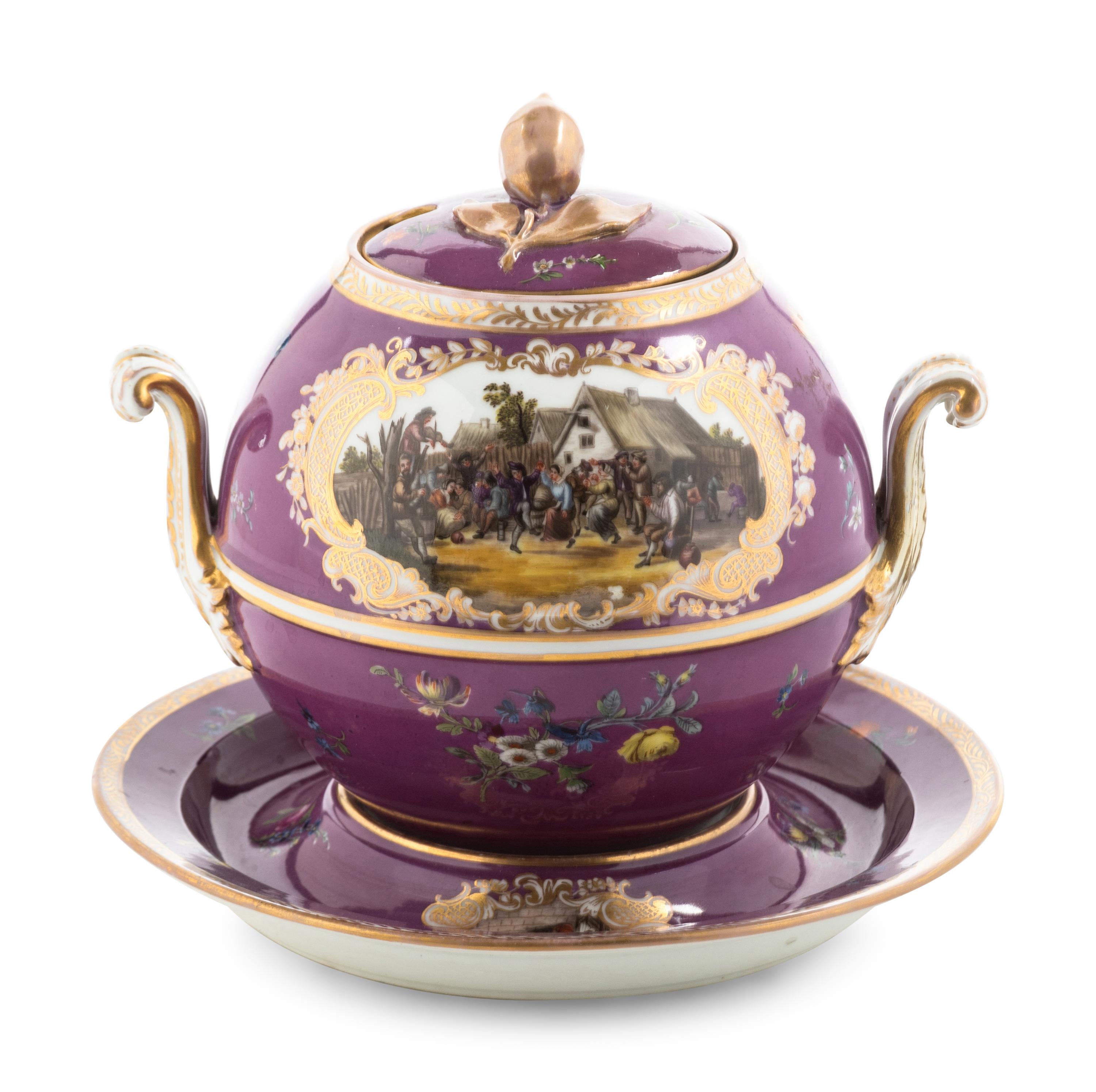 A Helena Wolfsohn Porcelain Tureen and Stand