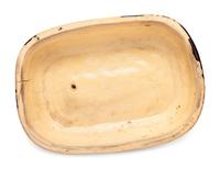 A Rare Rockingham Glazed Molded Yelloware Forward-Facing Dog