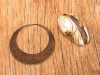 Western Great Lakes Puzzle Pipe Stem, with Inlaid Steatite Bowl