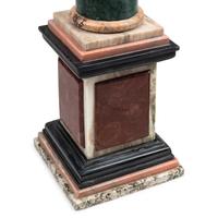 A Pair of Italian Grand Tour Style Marble Column Ornaments