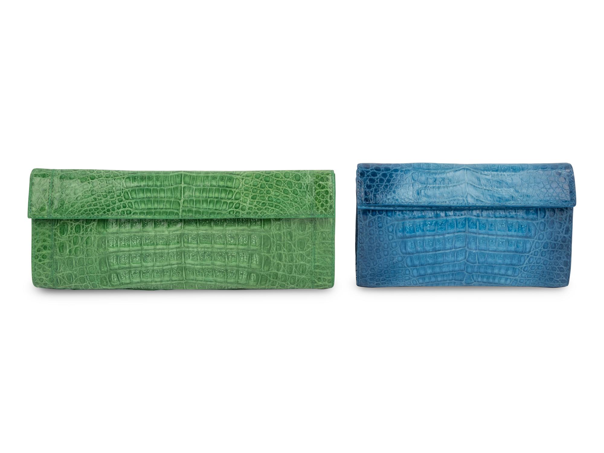 Two Nancy Gonzalez Crocodile Clutches