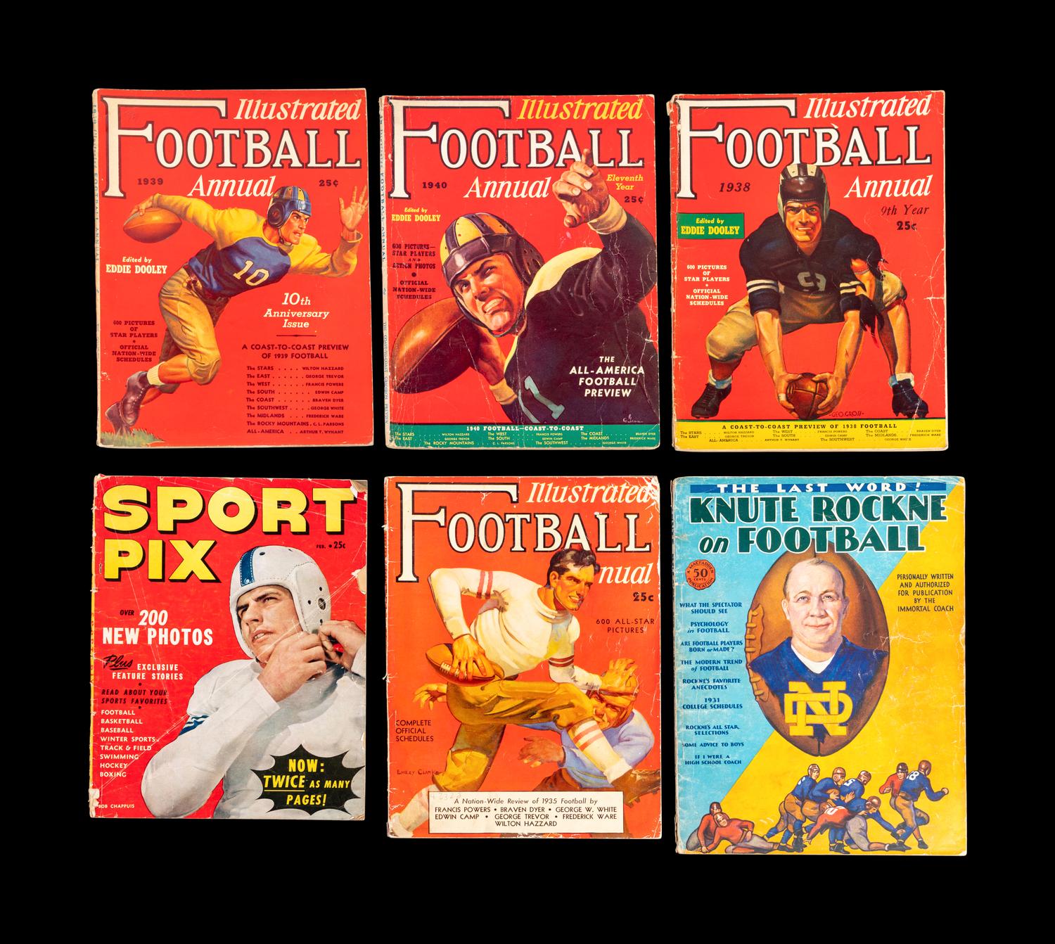 A Group of Vintage Football Publications
