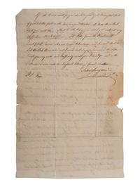 [SIGNER]. LANGDON, John (1741-1819). Letter signed ("John Langdon"). Portsmouth, NH. 16 July 1762. [ With: ] LANGDON, Betsy. ALS 1763.