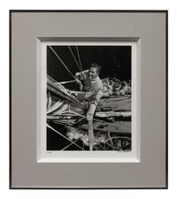 A pair of photographs ( Errol Flynn on Yacht , 1941 (printed later); Gary Cooper in Aspen , 1949 (printed later))