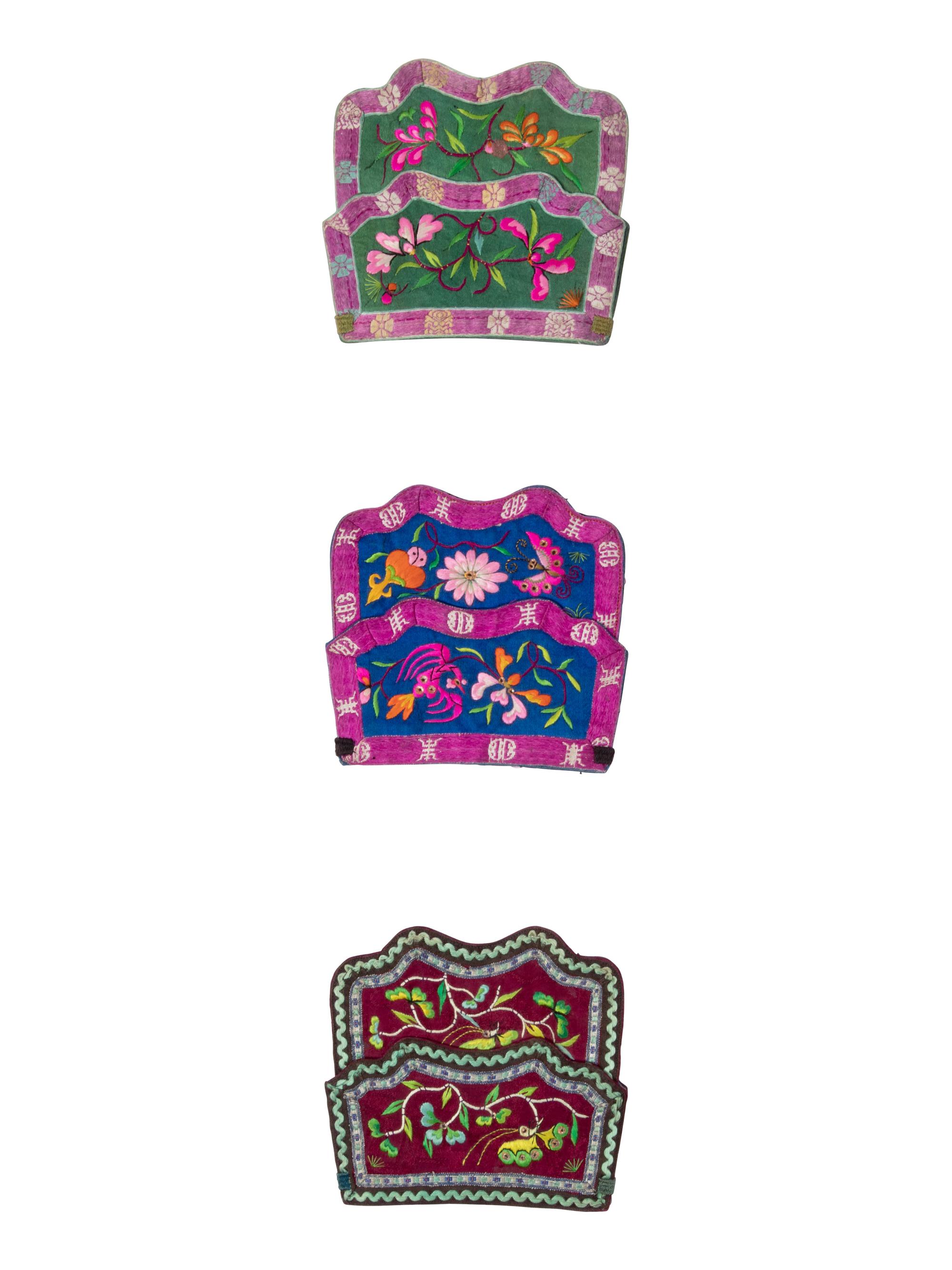 Seven Chinese Embroidered Silk Articles