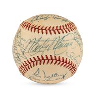 A 1947 St. Louis Cardinals Team Signed Autograph Baseball Featuring Stan Musial and Multiple Hall of Famers (JSA Letter of Authenticity),