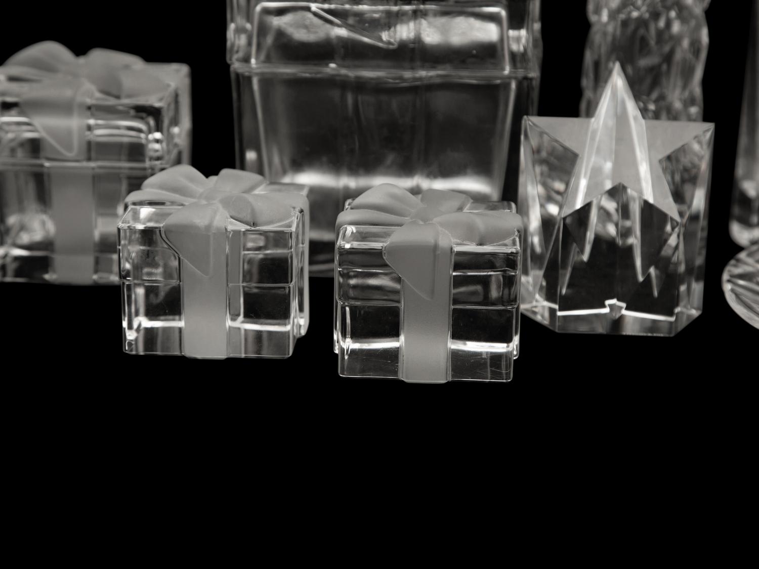 Eight Tiffany and Co. Glass Articles — 20th Century