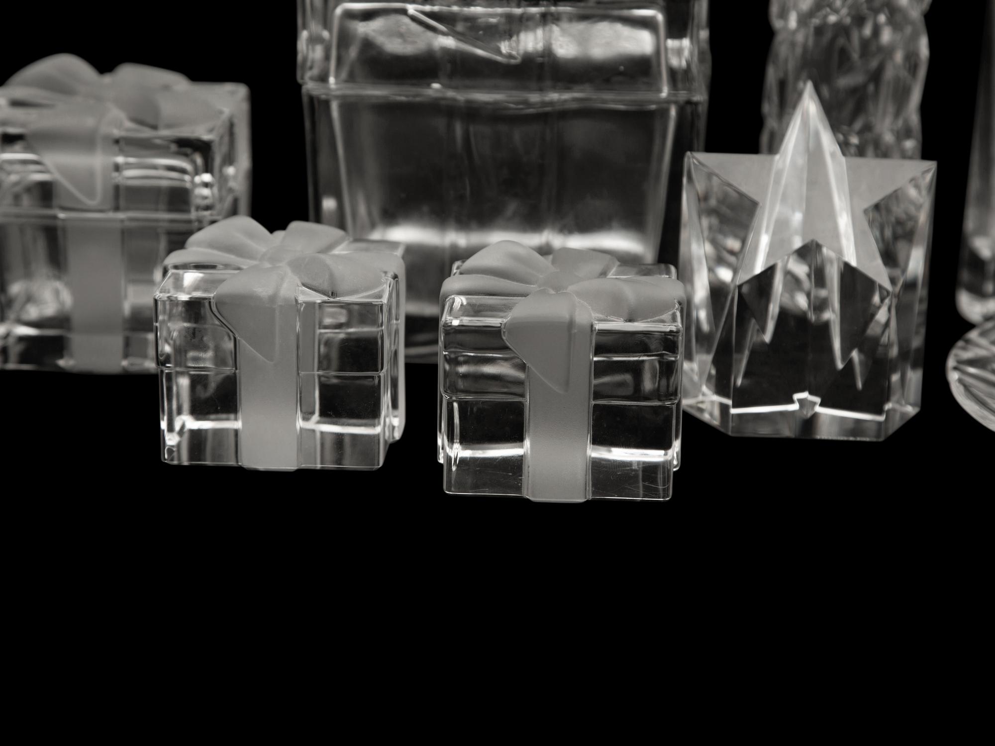 Eight Tiffany and Co. Glass Articles — 20th Century