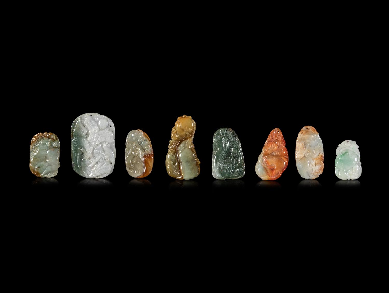 Twenty Chinese Jadeite Pendants