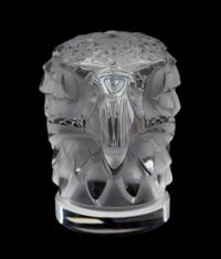 A Lalique Molded and Frosted Glass Tete D'Aigle Height 4 1/2 inches. — 20TH CENTURY