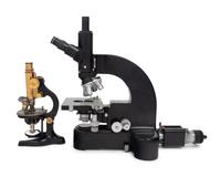 Two Ernst Leitz Microscopes