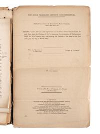 [SCIENCE & TECHNOLOGY]. A group of 2 telegraphy-related items, comprising: