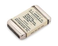 An American Celluloid and Mixed Metal Advertisement Match Safe Height 2 3/8 inches. — LATE 19TH/EARLY 20TH CENTURY