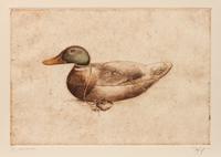 Four Prints: Mallard Decoy , edition 76/100; Mallard Carving , Artist's Proof; Duck Club Relics , edition 39/100; Mason Premier , edition 75/100
