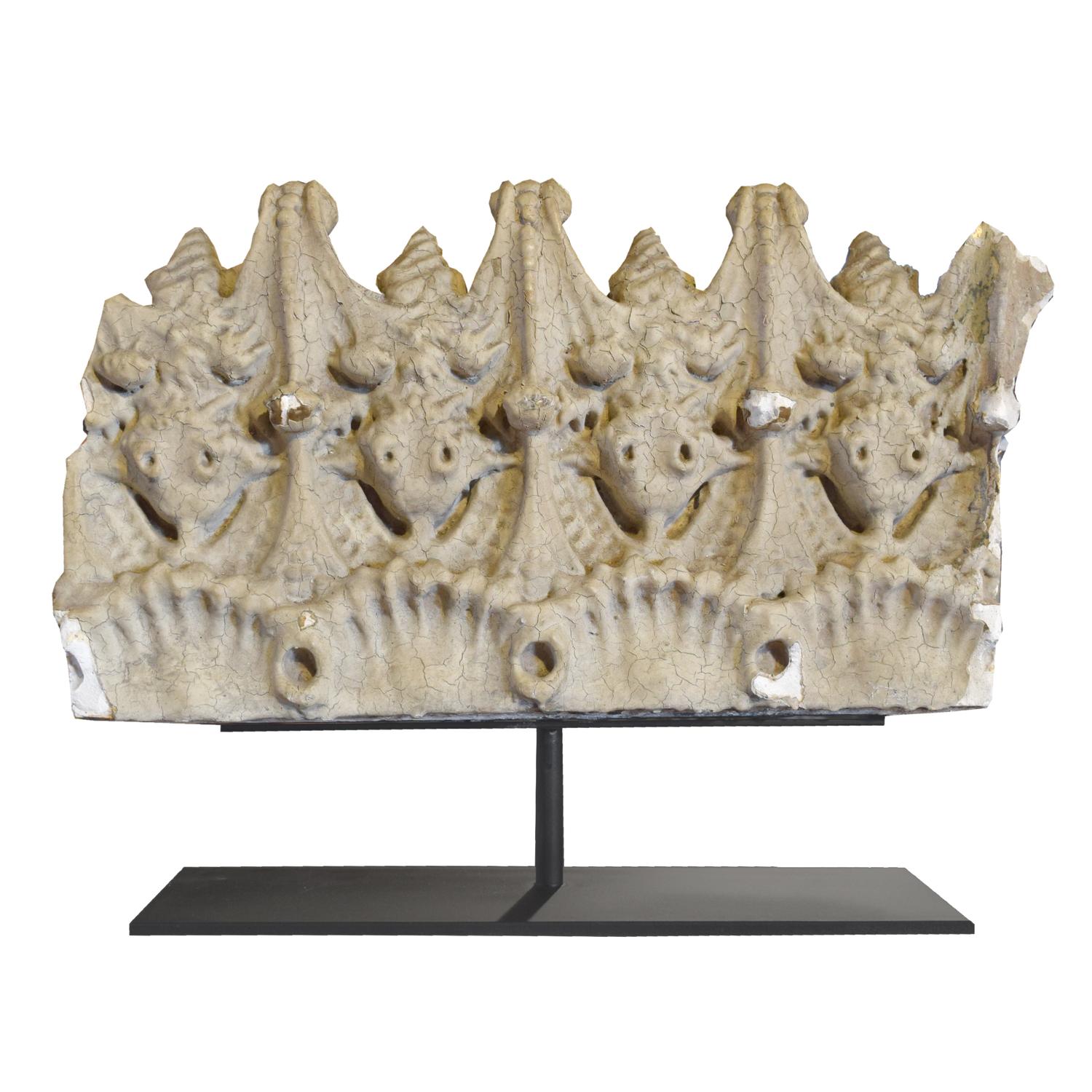 A Louis Sullivan Designed Plaster Fragment from the Auditorium Building 17" W x 4" D x 12.5" H — United States, 1890