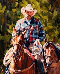 Cowboy on Horseback