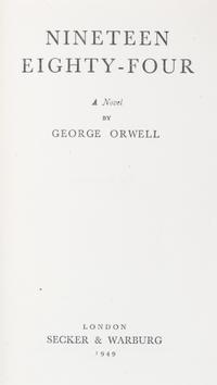 ORWELL, GEORGE. Two first editions, w/out dust jackets, comprising Animal Farm and Nineteen Eighty-Four.