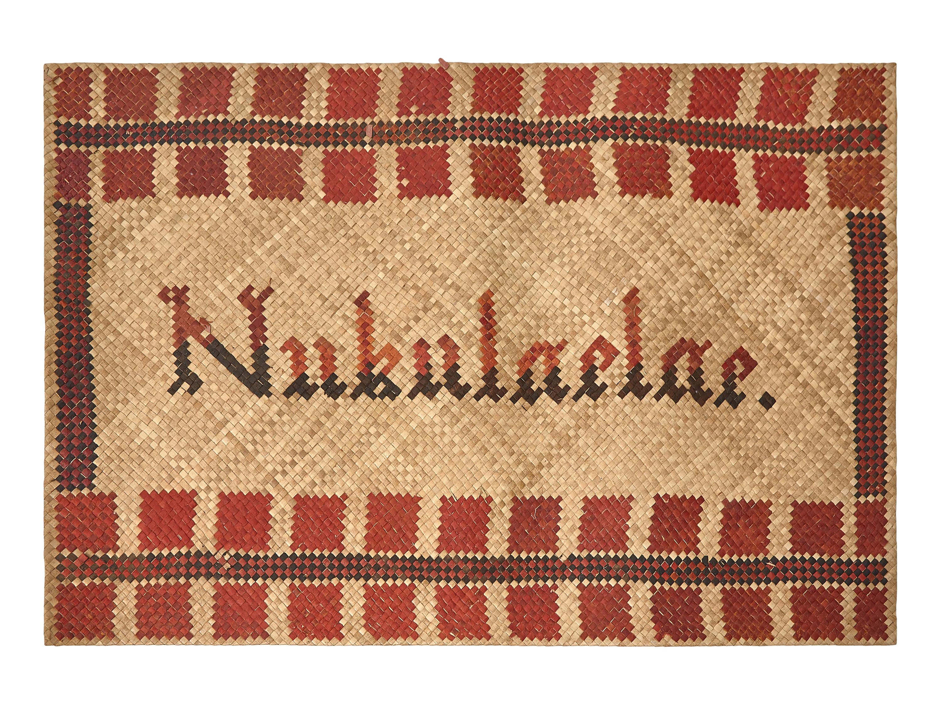 Two Woven Pandanus Mats