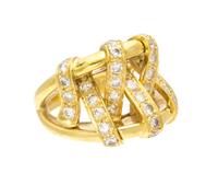 An 18 Karat Yellow Gold and Diamond Ring, Jose Hess, 11.90 dwts.