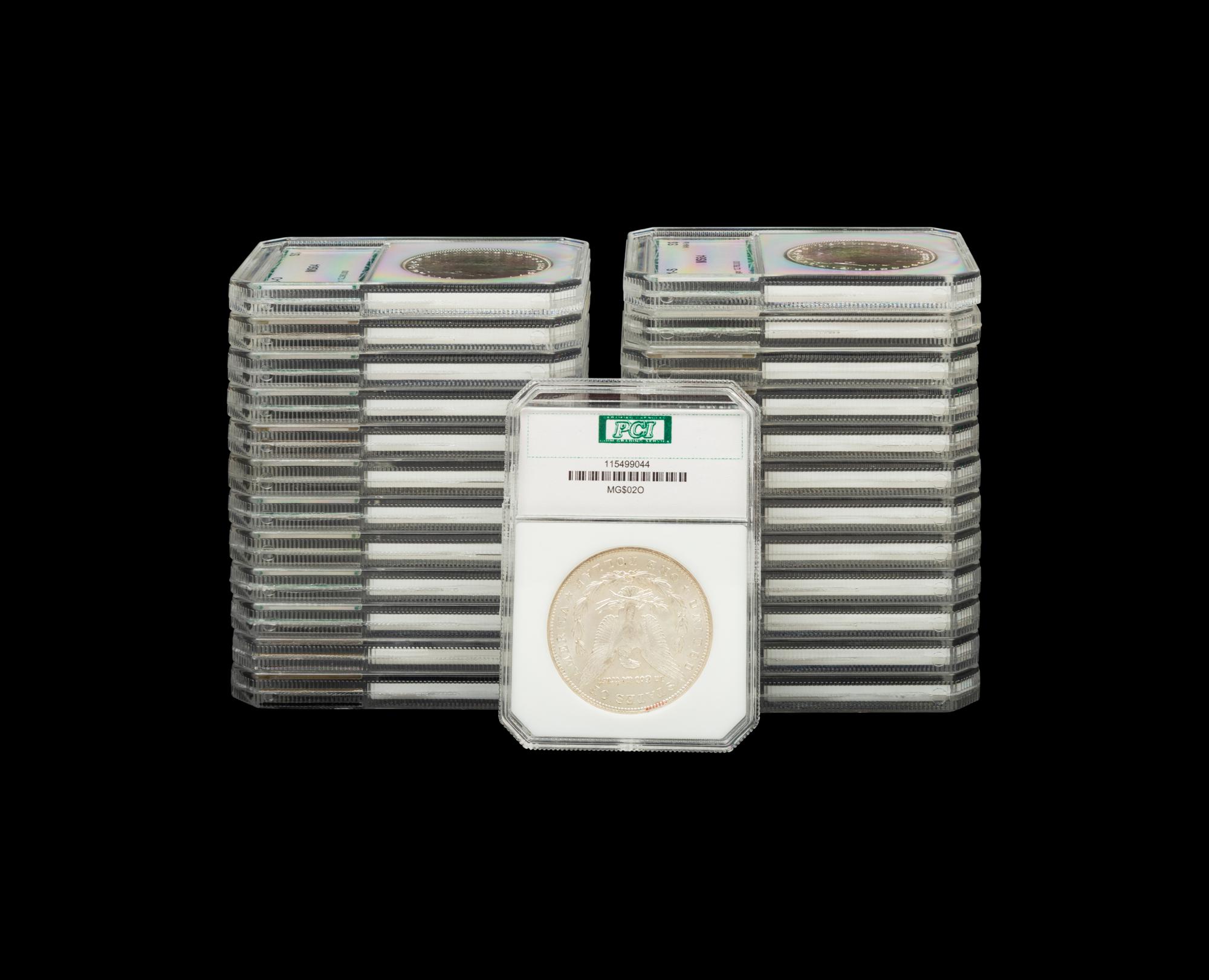 A Group of Twenty-Five Morgan $1 Coins