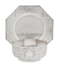An American Silver Baby Bowl and Underplate