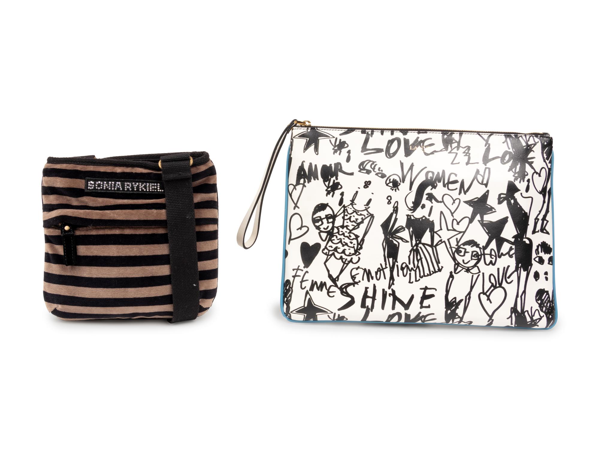 Four Designer Bags, 2000-10s: Yves Saint Laurent, Lanvin & Two Sonia Rykiel