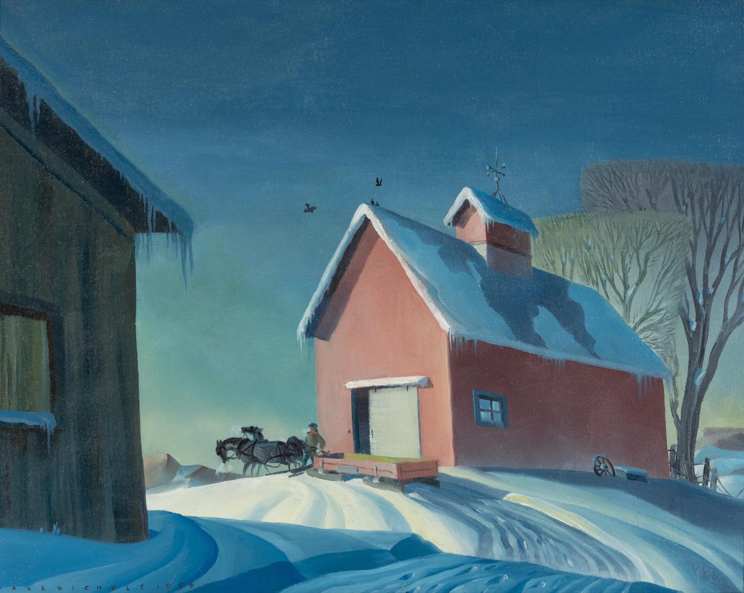 Farm in Winter , 1956