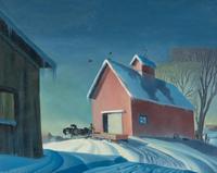 Farm in Winter , 1956