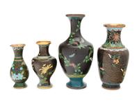 18 Japanese and Chinese Cloisonné Enamel Articles