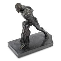 A Patinated Bronze Model of the Borghese Gladiator