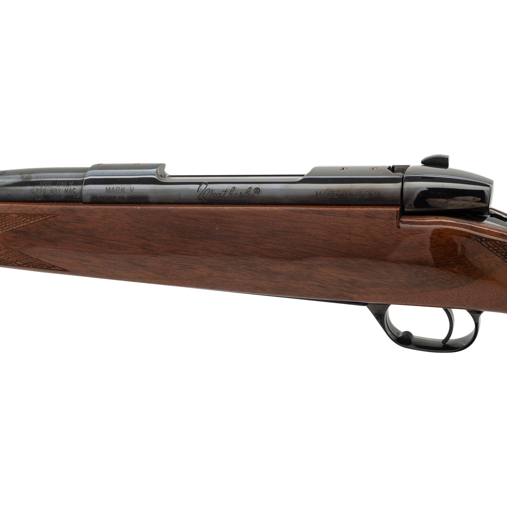 * Weatherby Mark V Deluxe Rifle in .270 WBY Mag.