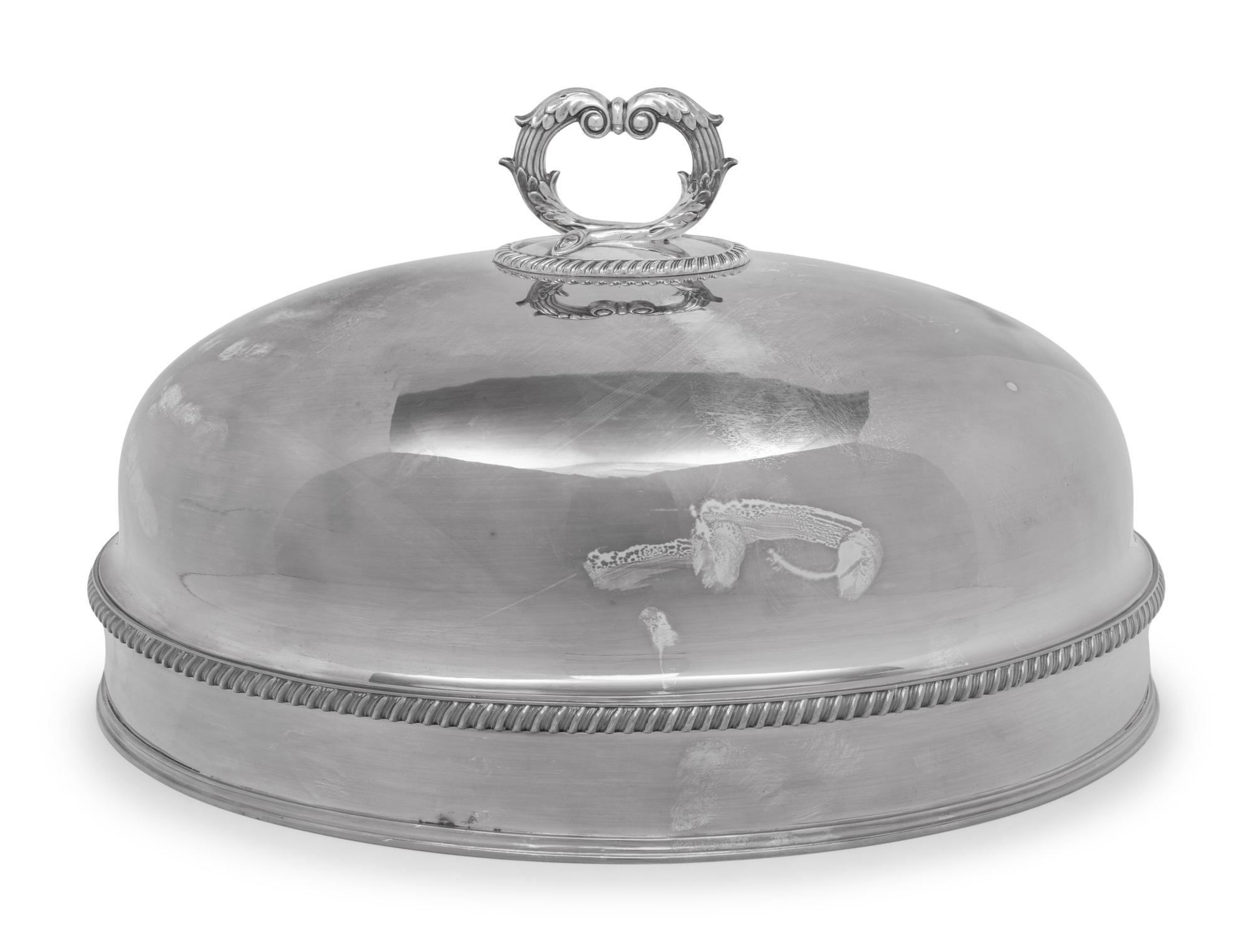 An English Silver-Plate Dish Cover