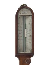 A Mahogany Gimballed Ship's Barometer, Scotland, Circa 1855