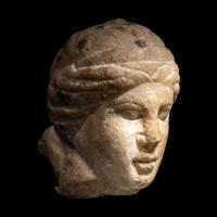 A Roman Marble Head of a Woman