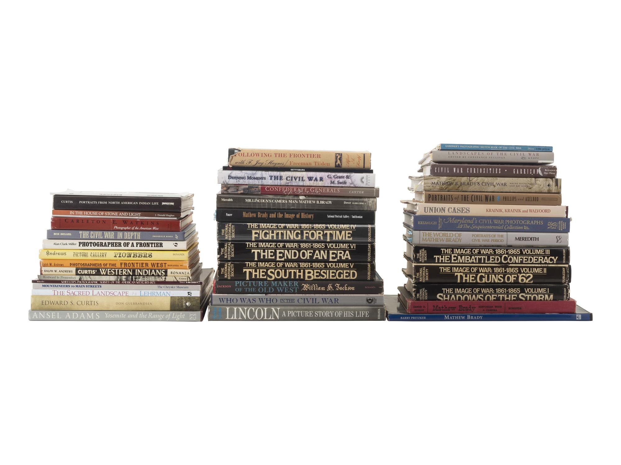[EARLY PHOTO] 44 titles related to Civil War photography and photographing the American West.