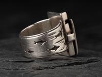 Sterling Silver Maskette Ring, 1990