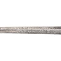 Germanic Chevaulegers Style Saber with Scabbard Inscribed to 1st Lt. O.P. Furgason 27th Indiana Infantry